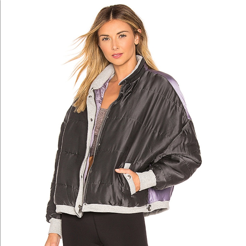 Free People | Movement Zamo Varsity Jacket XS NWOT - Picture 3 of 8